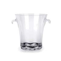 Thunder Group 4qt Clear Polycarbonate Ice Bucket with Handles - PLTHBK040C 