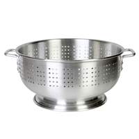 Thunder Group 16qt Aluminum Colander with Footed Base - ALHDCO003 