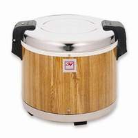 Thunder Group 30 Cup Stainless Steel with Wood Grain Electric Rice Warmer - SEJ18000 
