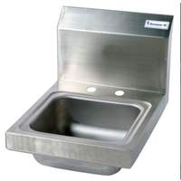 BK Resources 9"W x 9"D x 4-3/8in Wall Mount Space Saver Hand Sink - BKHS-D-SS 