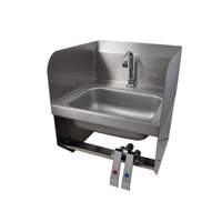 BK Resources 14"Wx10"Dx5in Wall Mount Hand Sink with Splashguards - BKHS-D-1410-1-SS-BKK 