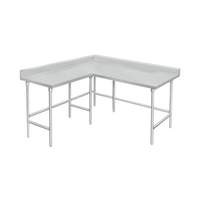 Advance Tabco 108inx60in 14 Gauge Stainless Steel "L" Shape Work Table - KTMS-249 