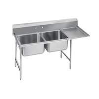 Advance Tabco Regaline 2-Compartment Stainless Steel Sink-20inx20in Bowls - 9-22-40-18R 