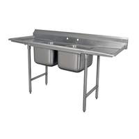 Advance Tabco Regaline 2-Compartment Stainless Steel Sink-20inx20in Bowls - 9-22-40-24RL 