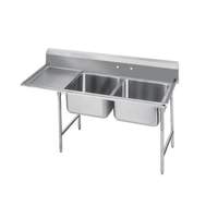 Advance Tabco Regaline 2-Compartment Stainless Steel Sink-20inx20in Bowls - 9-22-40-36L 