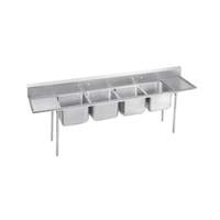 Advance Tabco Regaline 4-Compartment Stainless Steel Sink-20"x16" Bowls - 9-4-72-36RL