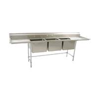 Eagle Group S16 Series 3-Compartment Stainless Steel Sink-20inx28in Bowls - S16-28-3-18-X 
