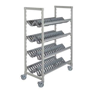 Cambro Camshelving 24"W x 48"L x 75"H Premium Mobile Drying Rack - CPMU244875PDPKG