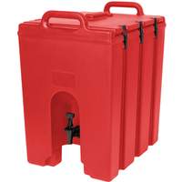Cambro Camtainer 11-3/4 gallon Beverage Carrier - Hot Red - 1000LCD158