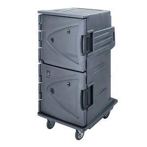 Cambro Camtherm Tall Profile Electric Hot/Cold Cart - Gray - CMBHC1826TBF191