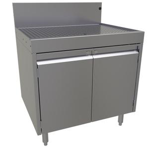 Glastender 30" Stainless Steel Underbar Workboard Storage Cabinet - DBCB-30