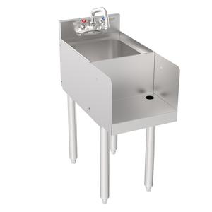 Krowne Metal Standard 1800 Series 12"W Underbar Blender/Dump Sink Station - 18-12BD