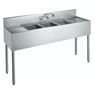 Krowne Metal 60" Three Compartment Convenience Store Sink - CS-1860