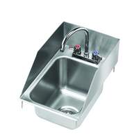 Krowne Metal One Compartment Drop-In Hand Sink with Splash Guards - HS-1225 