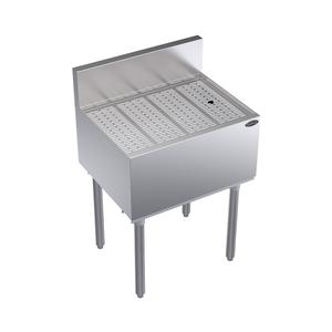 Krowne Metal Royal 1800 Series 24"W Freestanding Underbar Drainboard - KR19-GS24