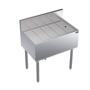 Krowne Metal Royal 1800 Series 30"W Freestanding Underbar Drainboard - KR19-GS30