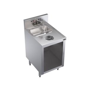 Krowne Metal Royal 1800 Series 18"W Underbar Handsink w/Open Cabinet Base - KR24-S18C 