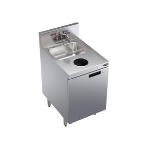 Krowne Metal Royal 1800 Series 18"W Underbar Handsink with Cabinet Base - KR24-SD18C 