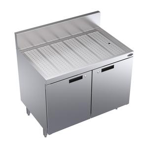 Krowne Metal Royal 1800 Series 36"W Underbar Workboard with Storage Cabinet - KR24-SD36 