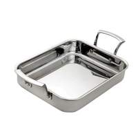 Browne Foodservice Thermalloy 3qt Tri-Ply Stainless Rectangular Roasting Pan - 5724175 