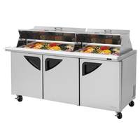 Turbo Air 30 Pan 23 CuFt Dual Sided Refrigerated Prep Table - TST-72SD-30-N-DS