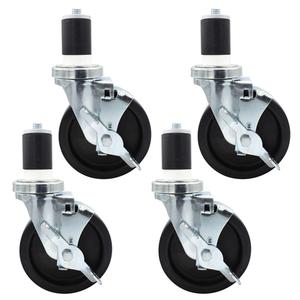 BK Resources 5SBR-RA-LDP-PS4 Work Table Caster Kit 5" Diameter - 4 Per Kit