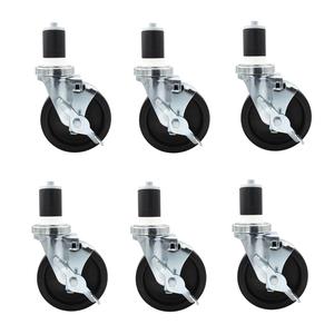 BK Resources 5SBR-RA-LDP-PS6 Work Table Caster Kit 5" Diameter - 6 Per Kit