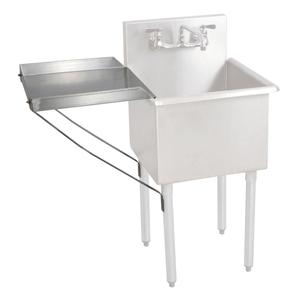 BK Resources BK8BS-DD18 18"W x 18"D Stainless Steel Detachable Drainboard