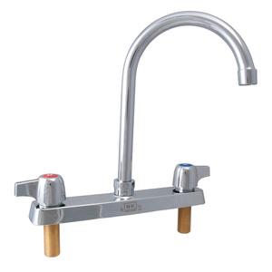 BK Resources BK8D-8G-G WorkForce Standard Duty Faucet with 8" Gooseneck Spout