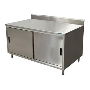 BK Resources CSTR5-2448S 48"W x 24"D Stainless Steel Cabinet Base Work Table 