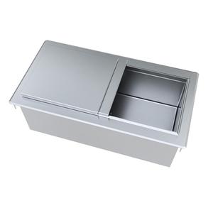 BK Resources BK-DIBL-3418 34"Wx18"Dx14-3/8"D Stainless Steel Drop-In Ice Bin 