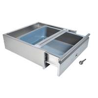 BK Resources 20"Wx15"D Self Closing Stainless Steel Drawer Assembly - BKDWR-1820-ASSY-L-PL