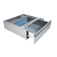 BK Resources 20"Wx15"D Self Closing Stainless Steel Drawer Assembly - BKDWR-1820-ASSY-PL