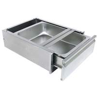 BK Resources 20"Wx15"D Self Closing Stainless Steel Drawer Assembly - BKDWR-1820-ASSY-SS 