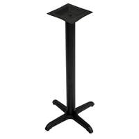 BK Resources 24" x 30" Dining Height 2 Piece Cast Iron Table Base - BK-DXTB2-2430