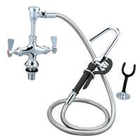 BK Resources OptiFlow Pot Filler Assembly w/ 72" Stainless Steel Hose - BKF-DDMPF-G