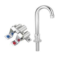 BK Resources Foot Valve Assembly with 3-1/2in Gooseneck Swivel Spout - BKFV-DGS-G 