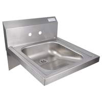 BK Resources 14"W ADA Compliant Hand Sink without Faucet - BKHS-ADA-S