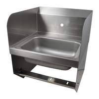 BK Resources 14"W Wall Mount Hand Sink without Faucet - BKHS-W-1410-1-SS-BKK 