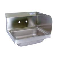 BK Resources 14"W Wall Mount Hand Sink without Faucet - BKHS-W-1410-RS