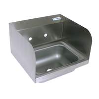 BK Resources 14"W Wall Mount Hand Sink without Faucet - BKHS-W-1410-SS 