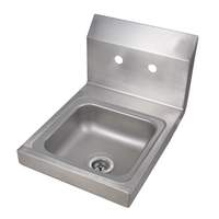 BK Resources Space Saver Wall Mount Hand Sink without Faucet - BKHS-W-SS 