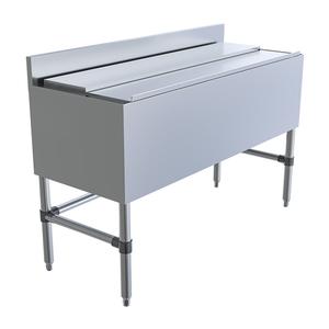 BK Resources UB4-18-IB48 48"W Stainless Steel Underbar Insulated Ice Bin
