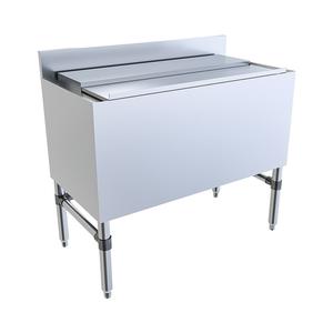 BK Resources UB4-18-IBCP36-8 36"W Stainless Steel Underbar Insulated Ice Bin w/Cold Plate