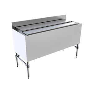 BK Resources UB4-18-IBCP48-8 48"W Stainless Steel Underbar Insulated Ice Bin w/Cold Plate