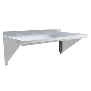 BK Resources BKWS-1630 30"Wx16"D Stainless Steel Wall Mount Premium Shelf 