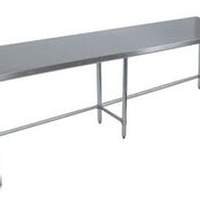 BK Resources 84"Wx24"D All Stainless Steel Open Base Work Table - SVTOB-8424 
