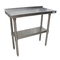 BK Resources 48"Wx18"D All Stainless Steel Work Table - SVTR-1848 