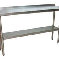 BK Resources 72"Wx18"D All Stainless Steel Work Table - SVTR-1872 
