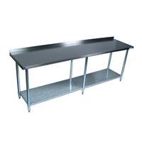 BK Resources 96"Wx18"D All Stainless Steel Work Table - SVTR-1896 